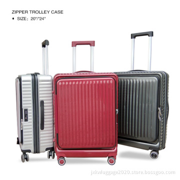 Luxury front opening smart laptop luggage